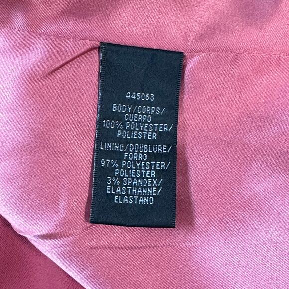 BHLDN Anthropologie Monique Lhuillier Asymmetrical Ruffle Mini Dress V Neck Pink - Picture 13 of 15